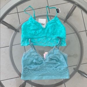 2 NWT Pink and Victoria's Secret Bralette XS
